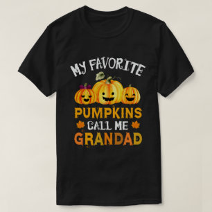 Mijn favoriete pompoenen noemen me Grandad Hallowe T-shirt