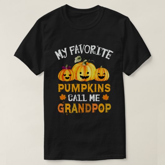 Mijn favoriete pompoenen noemen me kleinpop hallow t-shirt (Design voorkant)