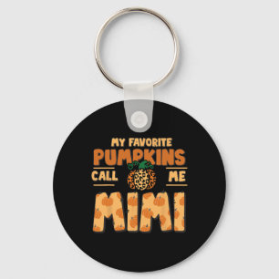 Mijn favoriete pompoenen noemen me Mimi Thanksgivi Sleutelhanger