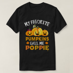 Mijn favoriete pompoenen noemen me Poppie Hallowee T-shirt