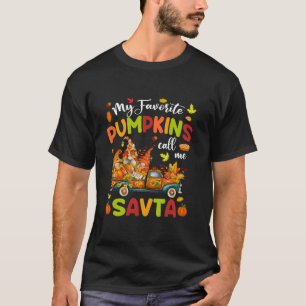 Mijn favoriete pompoenen noemen me Savta Truck Tha T-shirt