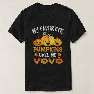 Mijn favoriete pompoenen noemen me Vovo Funny Hall T-shirt