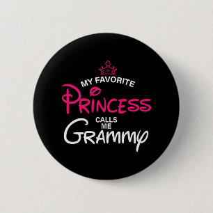Mijn favoriete prinses noemt me Grammy dochter Fat Ronde Button 5,7 Cm