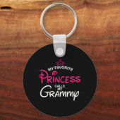 Mijn favoriete prinses noemt me Grammy dochter Fat Sleutelhanger (Voorkant)
