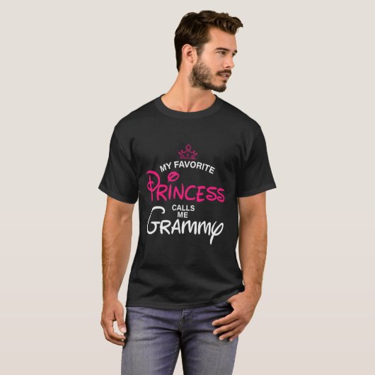 Mijn favoriete prinses noemt me Grammy dochter Fat T-shirt (Voorkant volledig)
