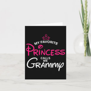 Mijn favoriete prinses noemt me Grammy-dochter-vad Kaart
