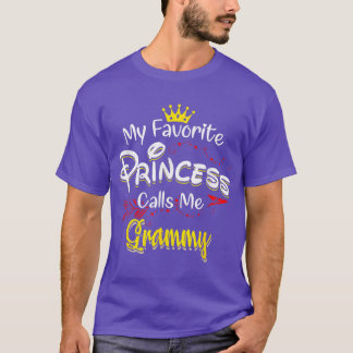 Mijn favoriete prinses noemt me Grammy jongen vrie T-shirt