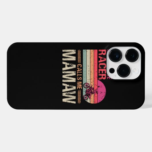 Mijn favoriete racer noemt me Mamaw  moeder iPhone Hoesje (Achterkant horizontaal)