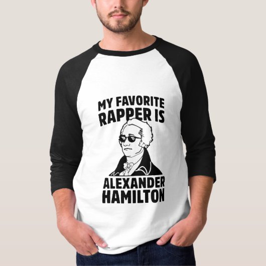 MIJN FAVORIETE RAPPER IS ALEXANDER HAMILTON T-SHIRT (Voorkant)