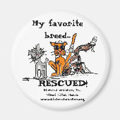 Mijn favoriete ras..., GERED! Magneet (Voorkant)