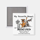 Mijn favoriete ras..., GERED, Magneet (Voorkant / Achterkant)