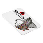 Mijn favoriete ras is geredde adoptiemagneet 3"x4" magneet (Rechterzijde)