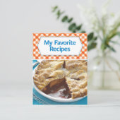 Mijn favoriete recept briefkaart (Staand voorkant)