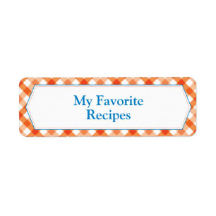 Mijn favoriete recept etiket