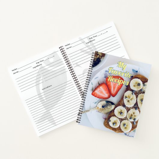 Mijn favoriete recepten, aardbeien Notitieboek (Binnen)