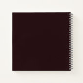 Mijn Favoriete Recepten - Black Gold Script CookBo Notitieboek (Achterkant)