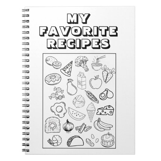 Mijn favoriete receptenboek notitieboek (Voorkant)