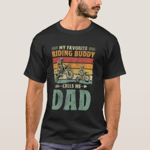 Mijn favoriete rijmaatje noemt me papa - Motorcros T-shirt