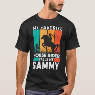 Mijn favoriete ruiter noemt me Gammy Mother's Day T-shirt