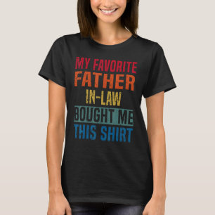 Mijn favoriete schoonvader kocht me retro familie t-shirt