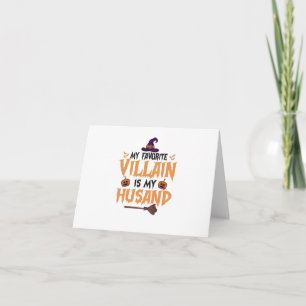 Mijn favoriete schurk is mijn man Funny Halloween