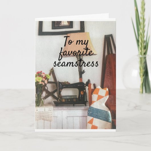 * MIJN FAVORIETE SEAMSTRESS** HAPPY BIRTHDAY KAART (Voorkant)