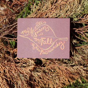 Mijn favoriete seizoen is de herfst van de patriar briefkaart