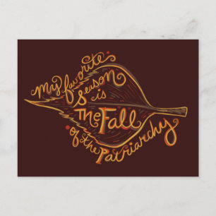 Mijn favoriete seizoen is de herfst van de patriar briefkaart