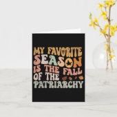 Mijn favoriete seizoen is de Herfst van de patriar Kaart (Gele Bloem)