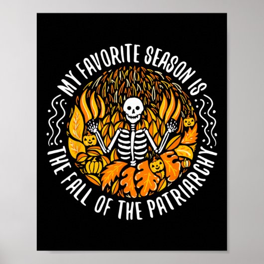 Mijn favoriete seizoen is de Herfst van de patriar Poster (Voorkant)