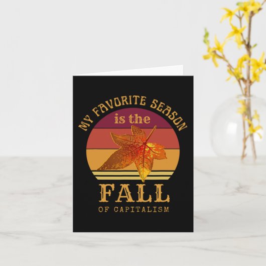 Mijn favoriete seizoen is de Herfst van het kapita Kaart (Gele Bloem)