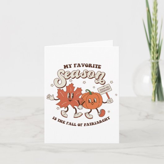 Mijn favoriete seizoen is de ineenstorting van het kaart (Voorkant)