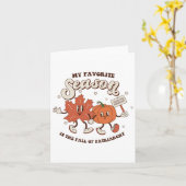 Mijn favoriete seizoen is de ineenstorting van het kaart (Gele Bloem)