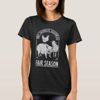 Mijn favoriete seizoen is het eerlijke seizoen t-shirt