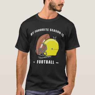 Mijn favoriete seizoen is voetbal t-shirt