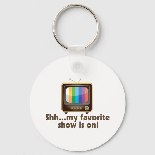 Mijn favoriete Show staat op televisie Sleutelhanger (Voorkant)