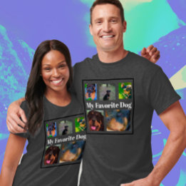 Mijn favoriete Sjabloon van Honden 5-foto T-Shirt