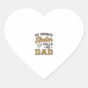 Mijn favoriete skater noemt me papa vintage shirt_ hart sticker