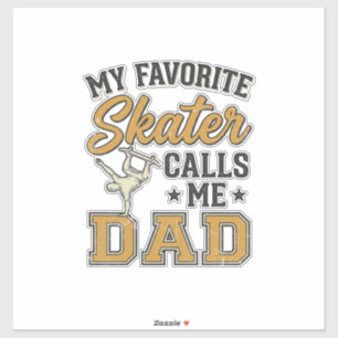 Mijn favoriete skater noemt me papa vintage shirt_ sticker