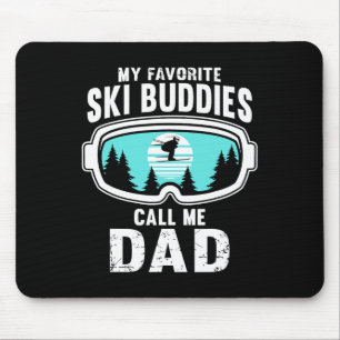 Mijn favoriete ski-makkers noemen me papa - Skien, Muismat