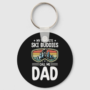 Mijn favoriete ski-makkers noemen me papa Skien pa Sleutelhanger