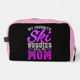 Mijn favoriete ski-vrienden noemen me mama toilettasje