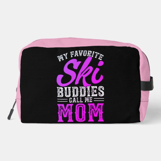 Mijn favoriete ski-vrienden noemen me mama toilettasje (Achterkant)