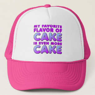 Mijn Favoriete Smaak Cake Grappige Honkbalpet Hoed Trucker Pet