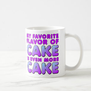 Mijn favoriete smaak cake grappige mok of reismok