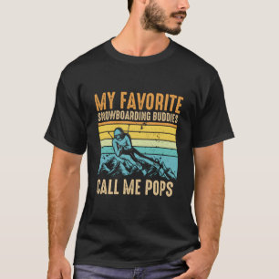 Mijn favoriete snowboardmaatjes noemen me Poppen M T-shirt