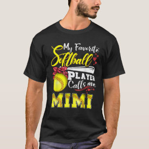 Mijn favoriete softbalspeler noemt me Mimi T-shirt
