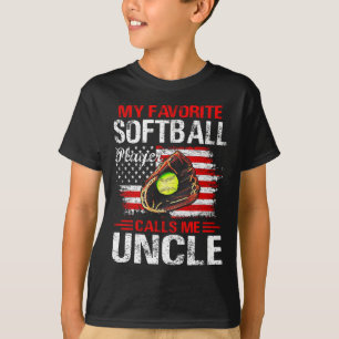 Mijn favoriete softbyll-speler noemt me Uncle Amer T-shirt