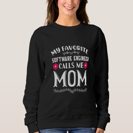 Mijn favoriete software-engineer noemt me mama gra trui (Voorkant)