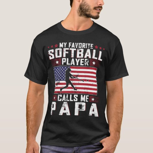 Mijn favoriete softwarespeler noemt me Papa vader  T-shirt (Voorkant)